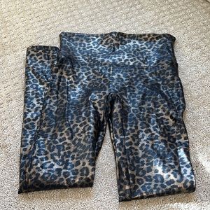 SPANX Faux leather leggings - Leopard Print
